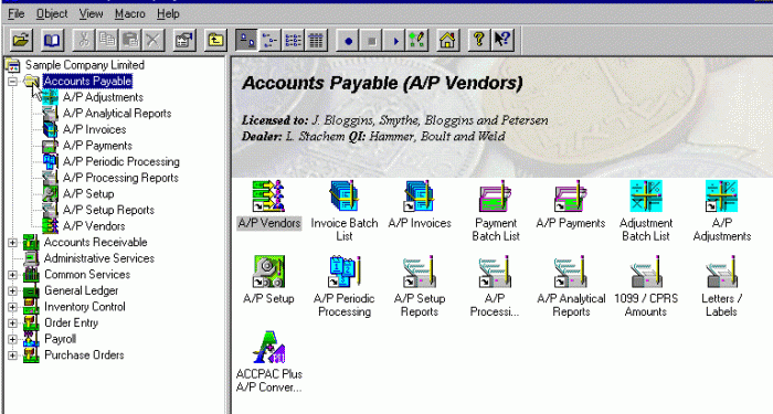 Accounts Payable - ACCPAC Small Business Series