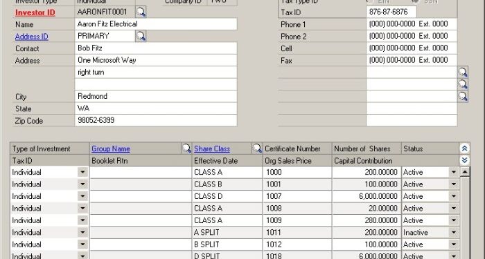 Manage, Monitor, and Coordinate Your Third Party Investors in Microsoft ...