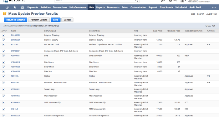 NetSuite Pricing Management
